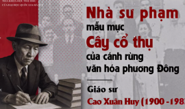 GS.CAO XUÂN HUY – NHÀ SƯ PHẠM MẪU MỰC, NHÀ TƯ TƯỞNG UYÊN BÁC, CÂY CỔ THỤ CỦA CÁNH RỪNG VĂN HÓA PHƯƠNG ĐÔNG